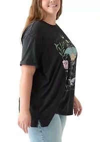 Plus Cosmic Butterfly Graphic T-Shirt