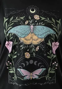 Plus Cosmic Butterfly Graphic T-Shirt
