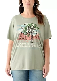 Plus Joshua Tree Pigment Dyed Graphic T-Shirt