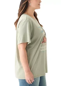 Plus Joshua Tree Pigment Dyed Graphic T-Shirt