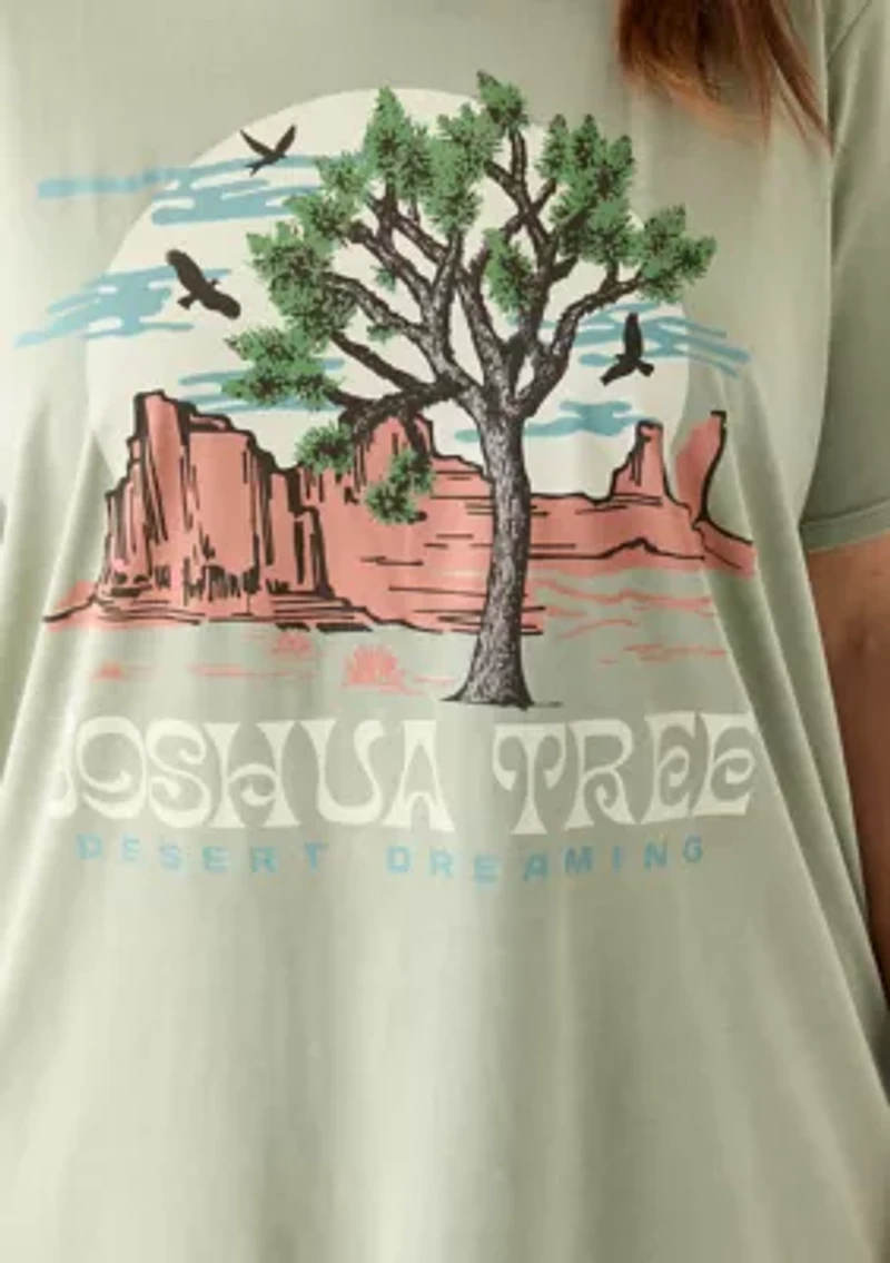 Plus Joshua Tree Pigment Dyed Graphic T-Shirt