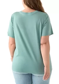 Plus Radiate Positivity Graphic T-Shirt