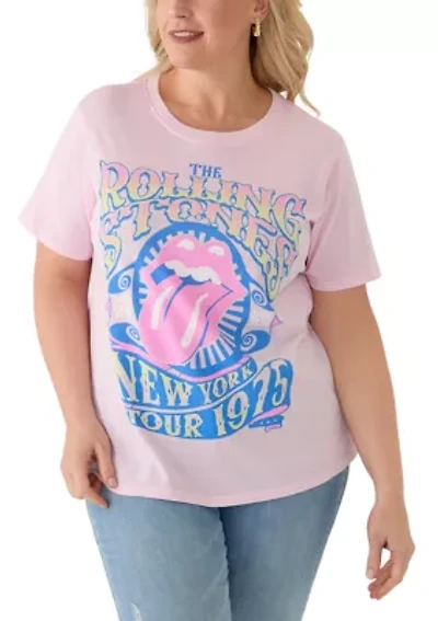Plus NY Tour Pigment Wash Graphic T-Shirt