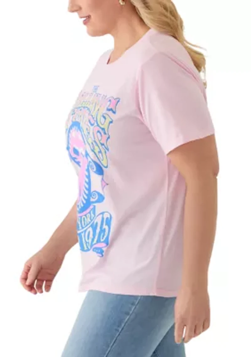 Plus NY Tour Pigment Wash Graphic T-Shirt