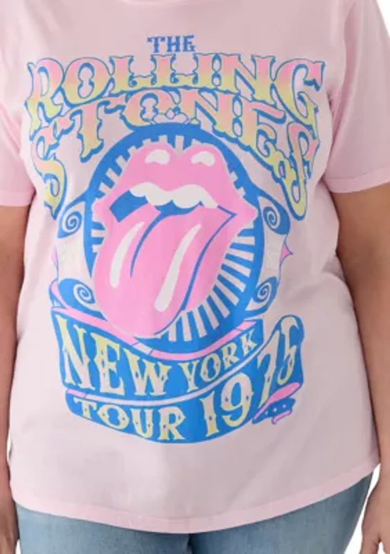 Plus NY Tour Pigment Wash Graphic T-Shirt