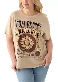 Plus Tom Petty Wildflowers Graphic T-Shirt