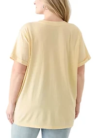 Plus Floral Pilsner Mineral Wash T-Shirt