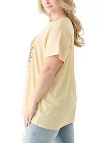 Plus Floral Pilsner Mineral Wash T-Shirt