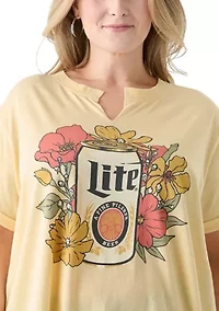 Plus Floral Pilsner Mineral Wash T-Shirt