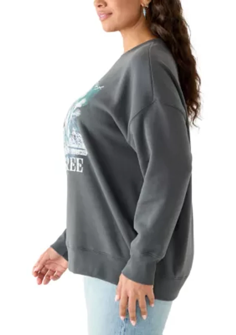 Plus Joshua Tree Crew Neck Sweatshirt