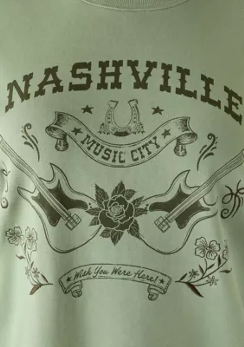 Plus Long Sleeve Crew Neck Nashville Sweatshirt