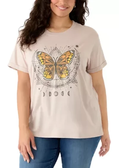 Plus Lunar Moon Graphic T-Shirt