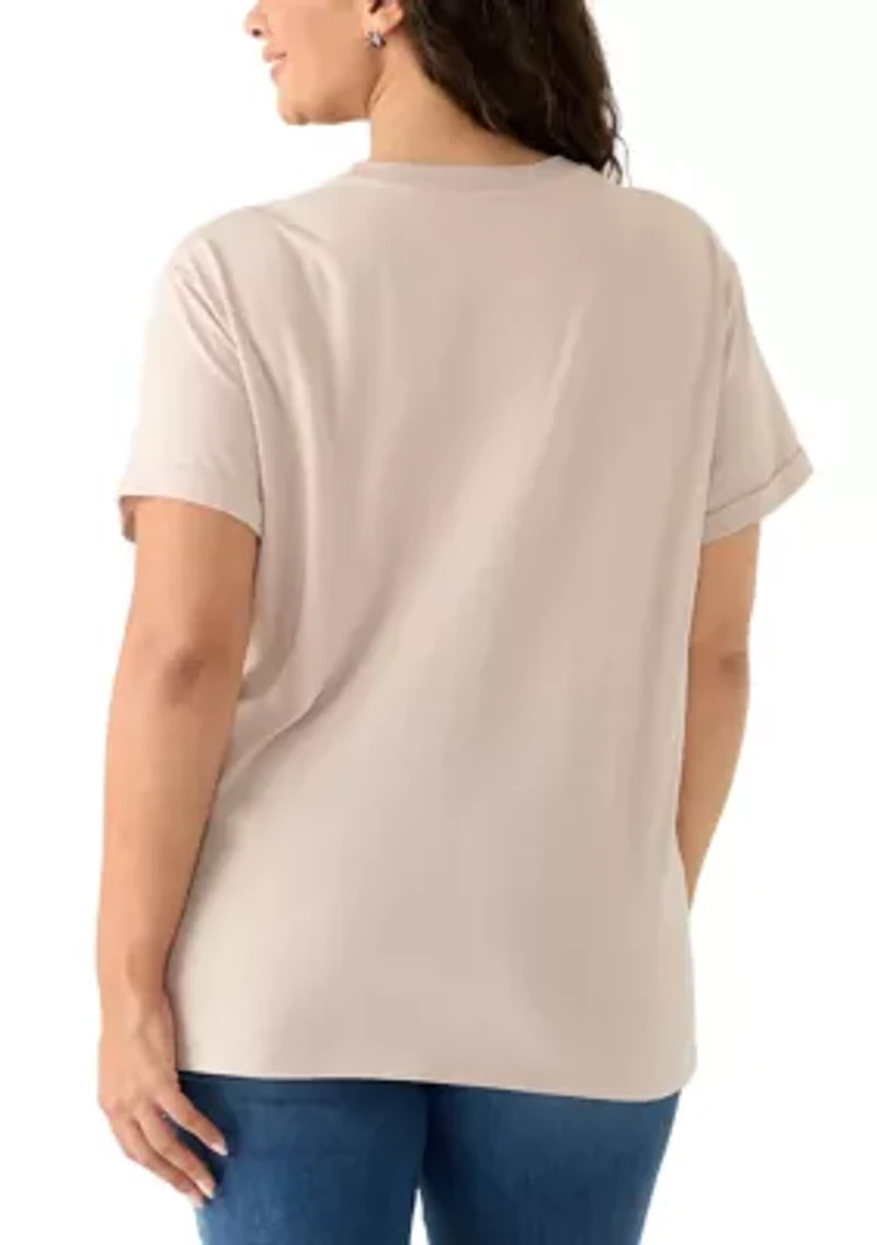 Plus Lunar Moon Graphic T-Shirt