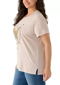 Plus Lunar Moon Graphic T-Shirt