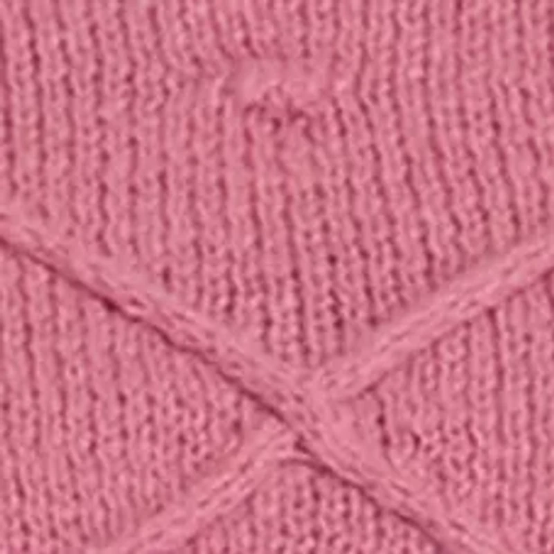 Women's Mock Neck Sweater with Pom Detail