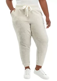 Plus Smocked Waistband Joggers