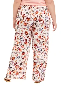 Plus Pull On Wide Leg Pants