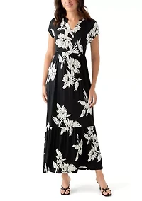 Women's Tiered Printed Maxi Dress