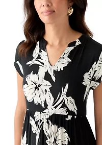 Women's Tiered Printed Maxi Dress