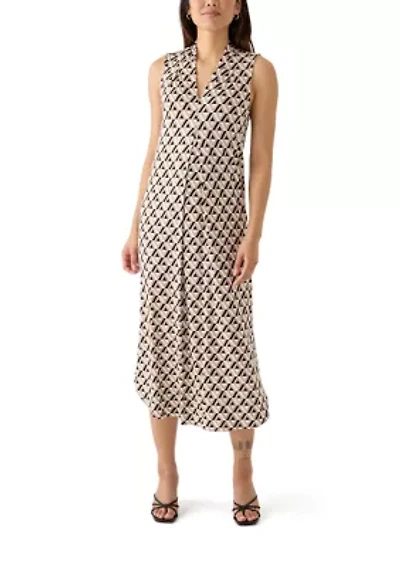 Women's Sleeveless Knit Midi Dress