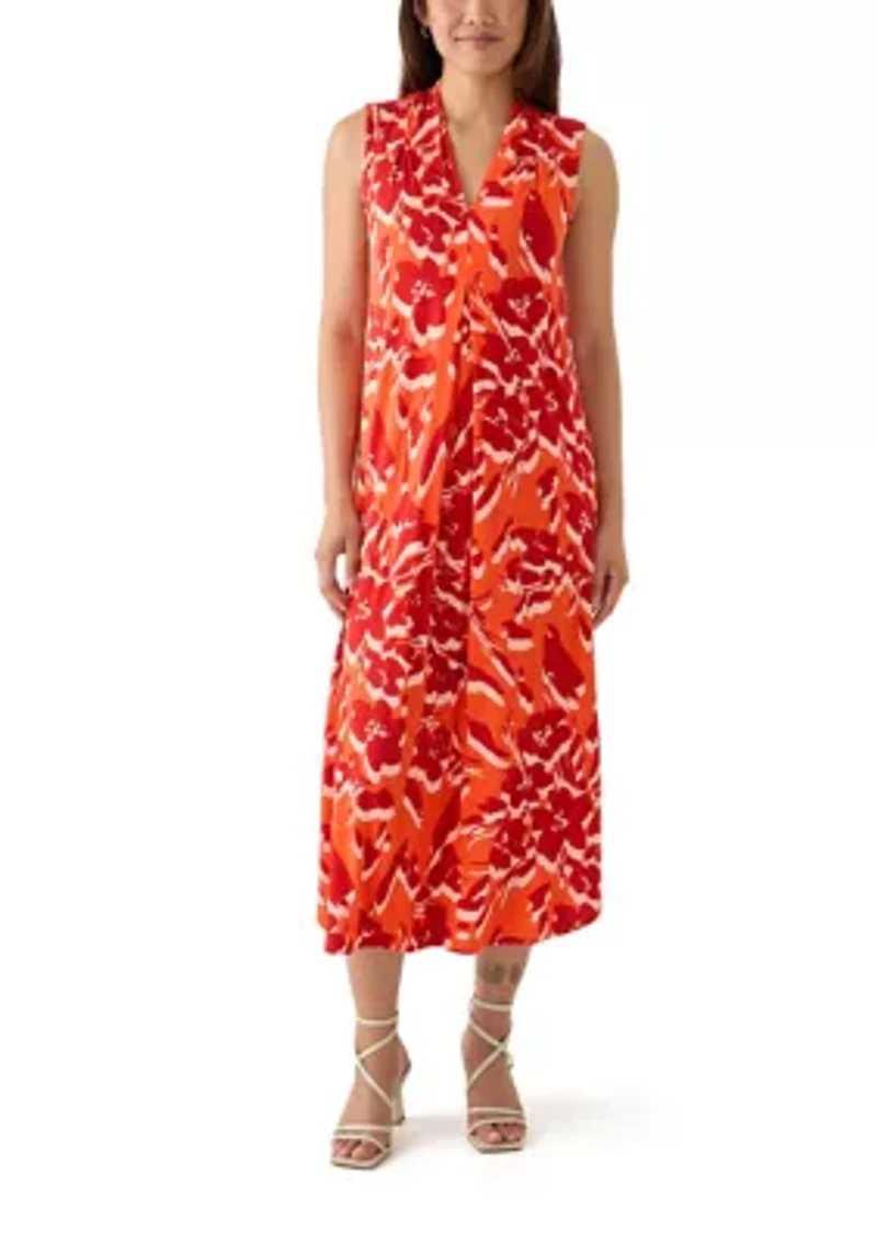 Women's Sleeveless Knit Midi Dress
