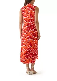 Women's Sleeveless Knit Midi Dress