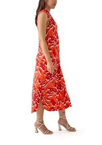 Women's Sleeveless Knit Midi Dress