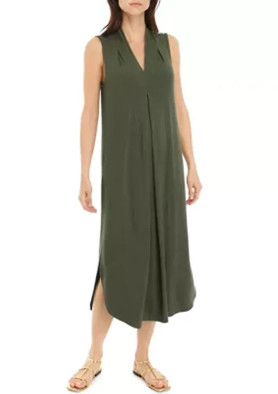Women's Sleeveless Knit Midi Dress