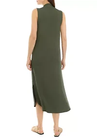 Women's Sleeveless Knit Midi Dress