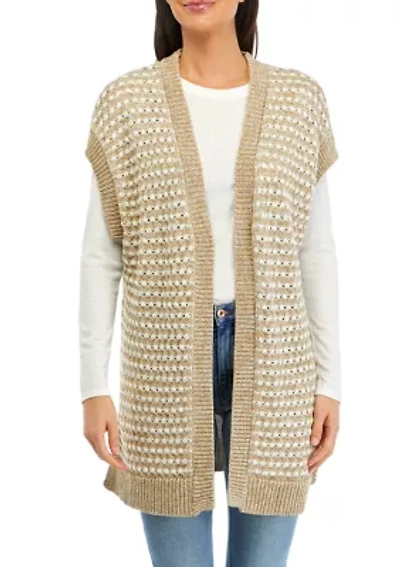 Women's Open Stripe Vest