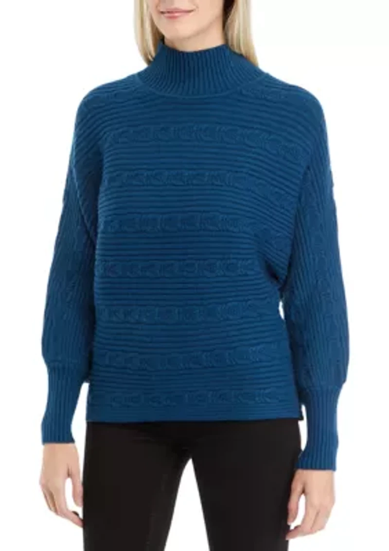 Women's High Mock Neck Knit Sweater