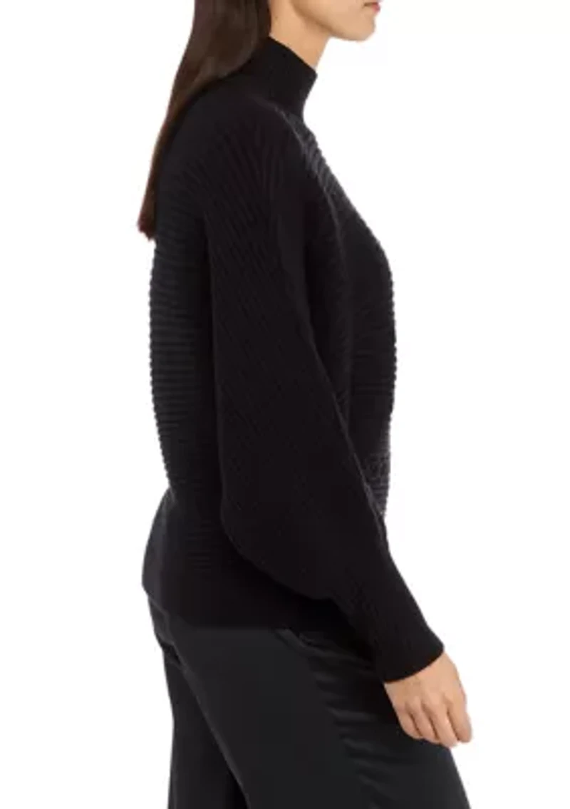 Women's High Mock Neck Knit Sweater