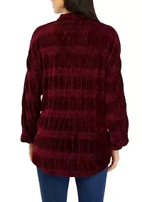 Women's Collar Button Front Shirt