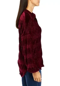 Women's Collar Button Front Shirt