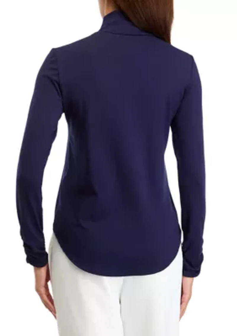 Women's Long Sleeve Turtleneck Top
