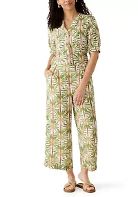 Women's Blouson Sleeve Split Neck Shirt