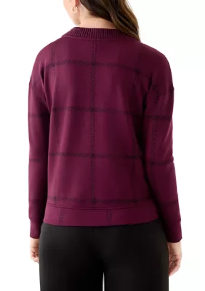 Women's Long Sleeve V-Neck High Low Top