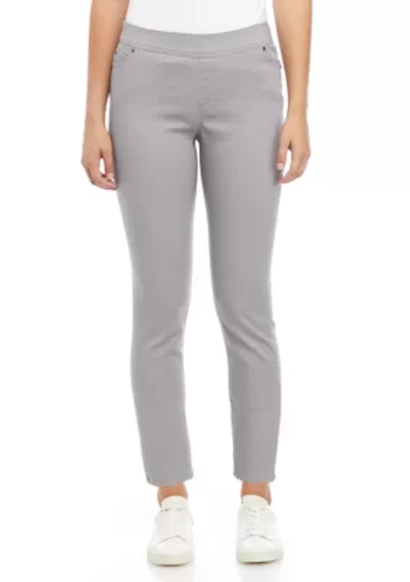 Petite Cotton Blend Pants