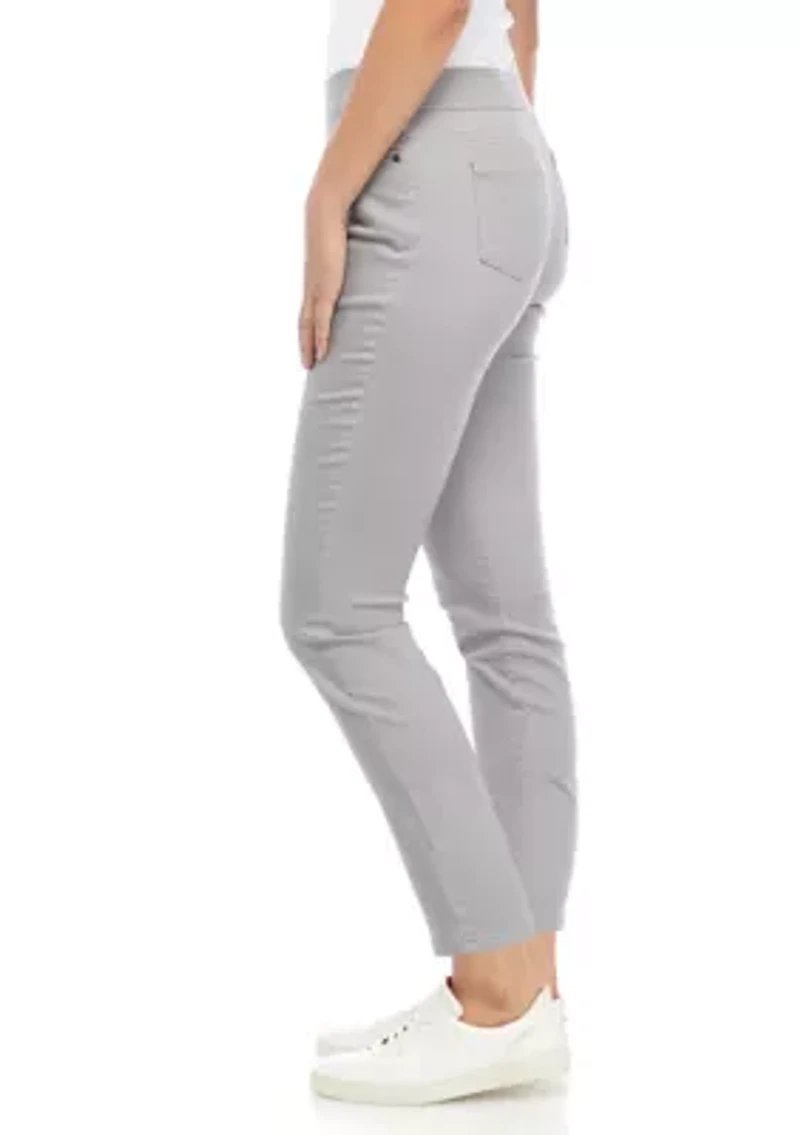 Petite Cotton Blend Pants