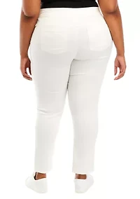 Plus Fashion Solid Pants