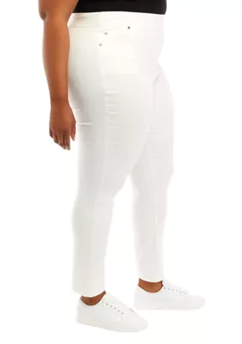 Plus Fashion Solid Pants