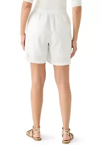 Women's Pull On Linen Shorts