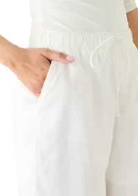 Women's Pull On Linen Shorts