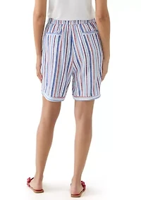 Women's High Rise Printed Bermuda Shorts