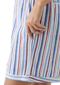 Women's High Rise Printed Bermuda Shorts