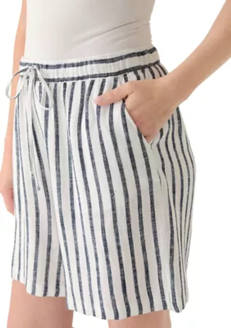Petite Linen Shorts