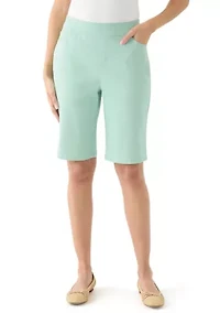 Women's Solid Bermuda Shorts
