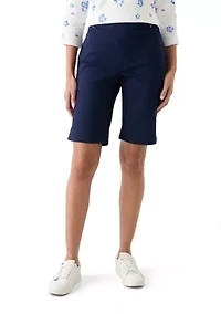 Women's Solid Bermuda Shorts