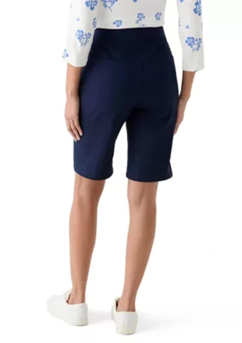 Women's Solid Bermuda Shorts