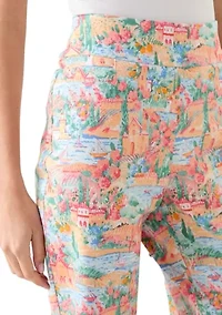Petite Printed Bermuda Shorts